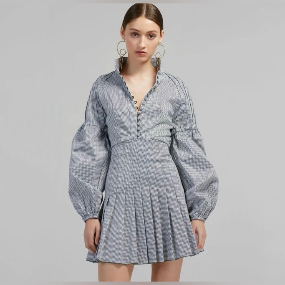 C/MEO Collective “Another Lover” Long Sleeve Print Mini Dress Size 8